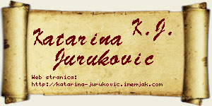 Katarina Juruković vizit kartica